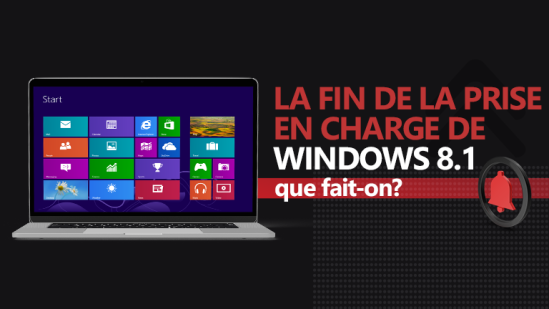La fin de la prise en charge de Windows 8.1