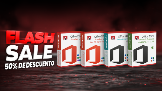 ¡La mejor promoción de Office 2021 solo ahora y por un corto tiempo con un 50% de descuento!