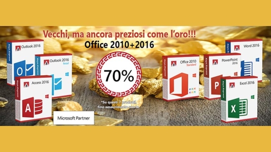 Microsoft Office 2016 e 2010 - Vecchi, ma ancora preziosi come l'oro!