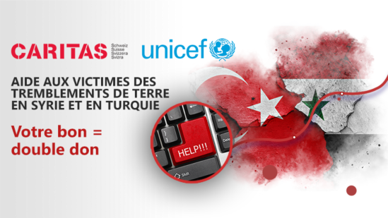 Collecte de fonds pour la Syrie et la Turquie