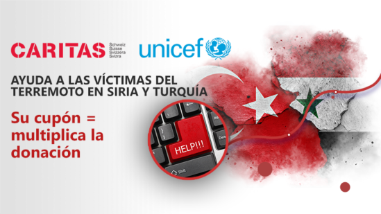 Recaudación de fondos para Siria y Turquía