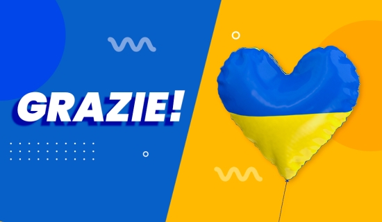 La nostra campagna di abbinamento per raccogliere fondi per i bisognosi in Ucraina è risultata un grosso successo!