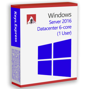 Microsoft Server 2016 Datacenter 6-core Key (1 User)