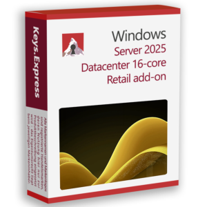 Microsoft Server 2025 Datacenter 24-core Retail add-on Key