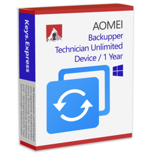 AOMEI Backupper Technician unlimited D/1Y Key (Europe)